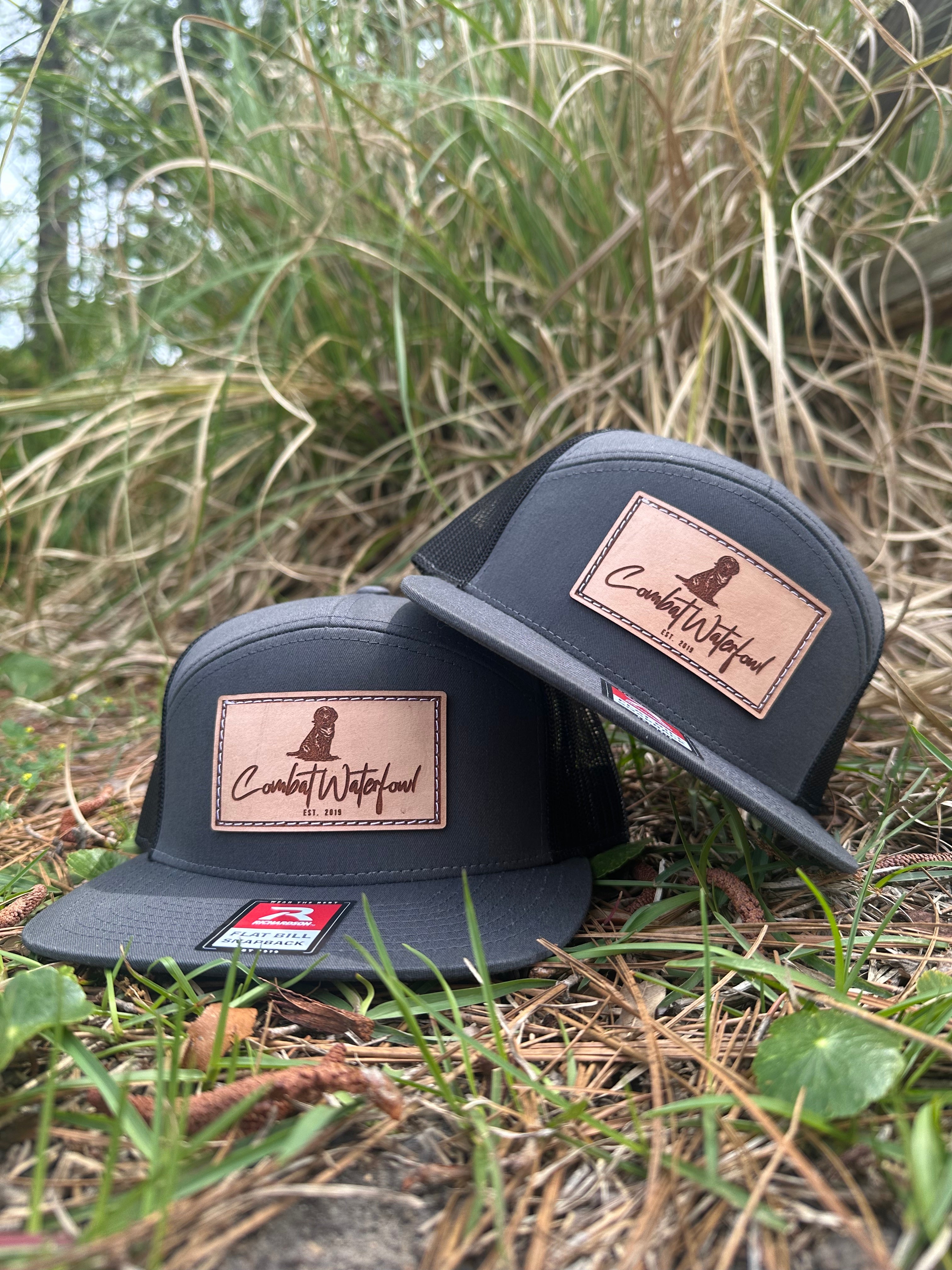 7 Panel Charcoal Lab Patch-Combat Waterfowl