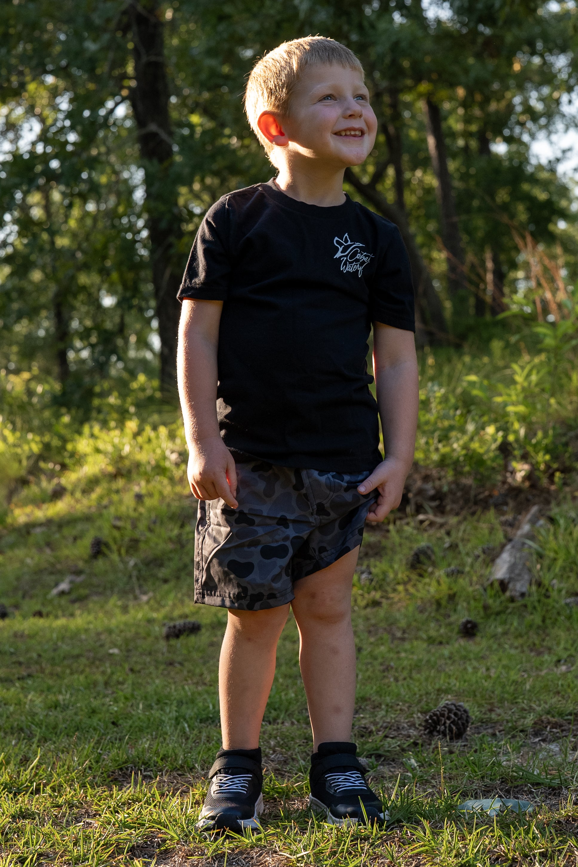 5.5" Youth Volley Short with Belt Loops | Kandahar Camo