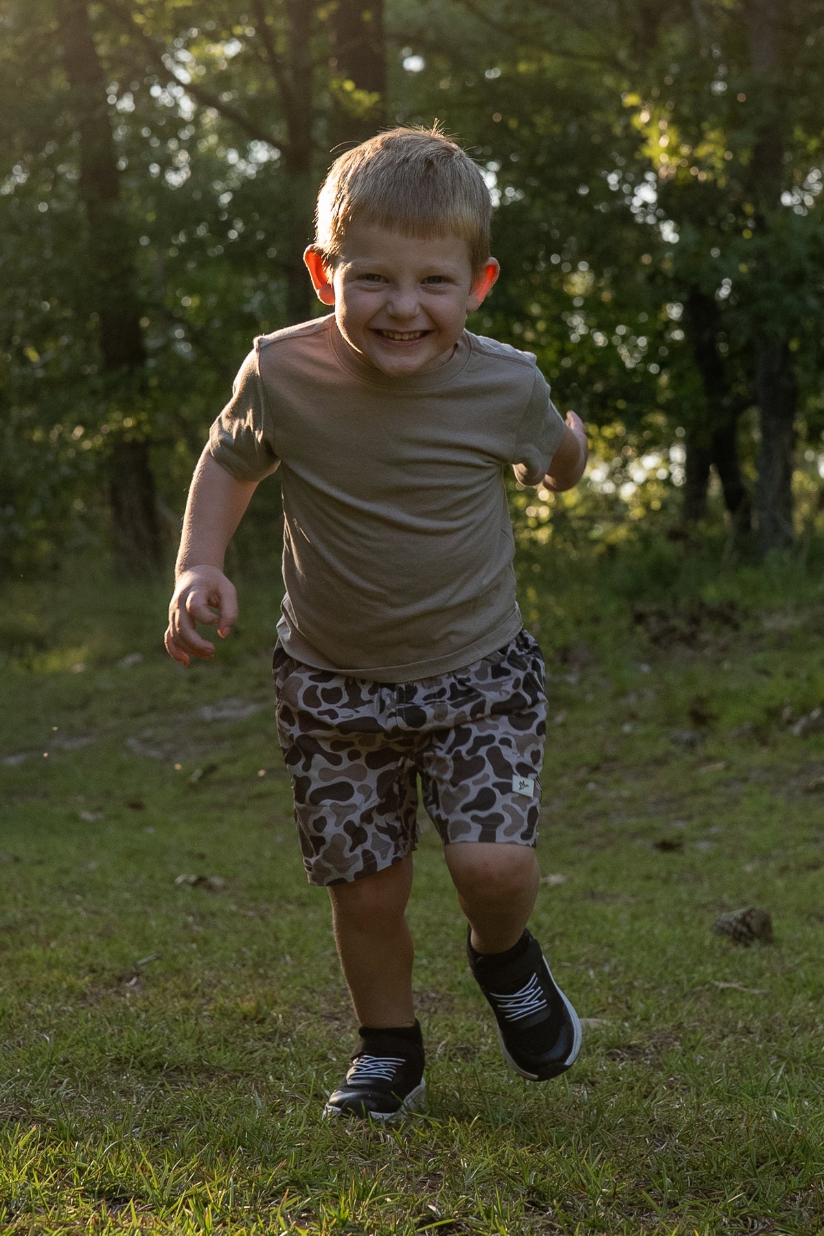 5.5" Youth Volley Short with Belt Loops | Mosul Camo