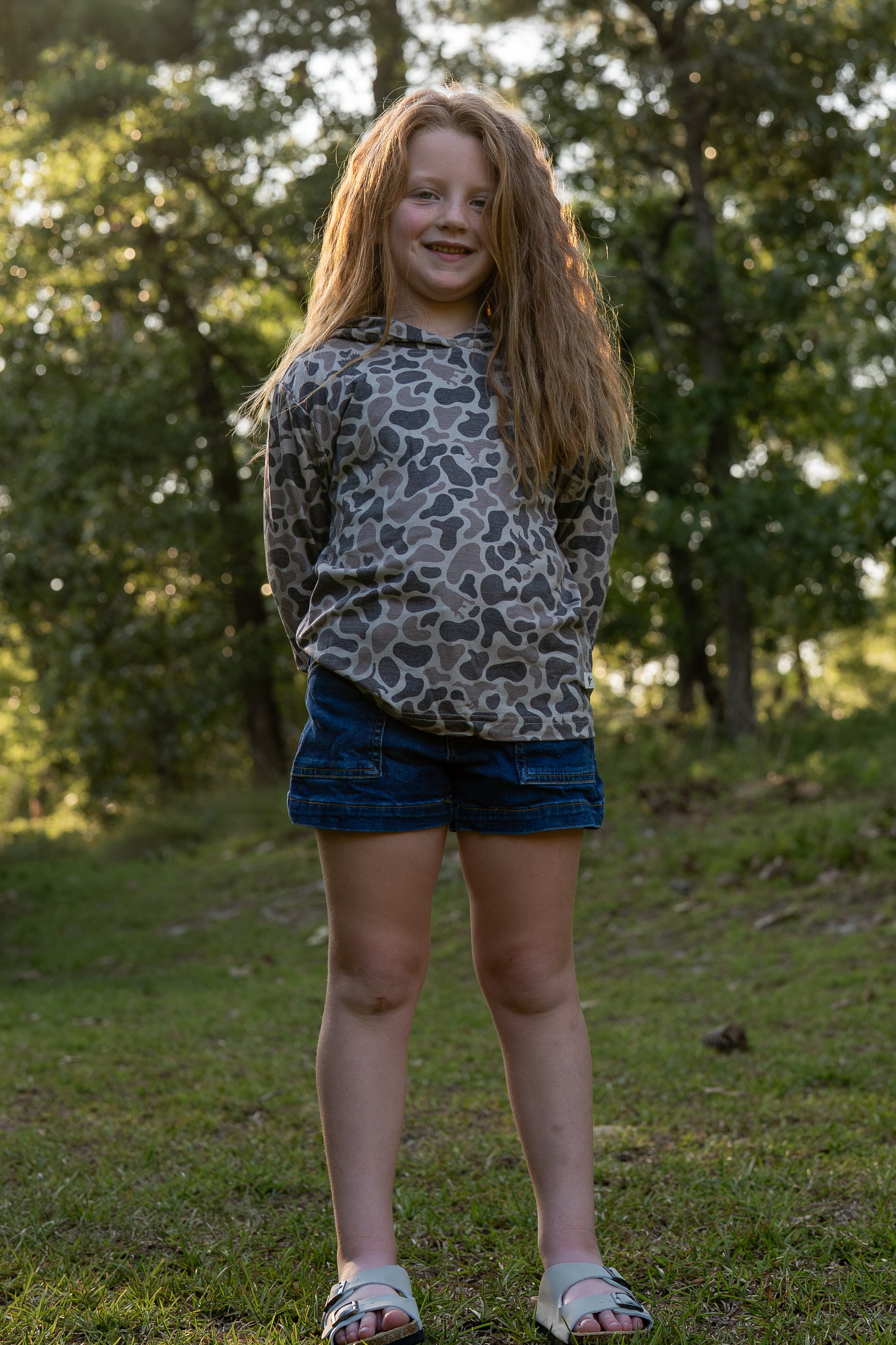 Youth Hooded Performance Shirt | Mosul Camo