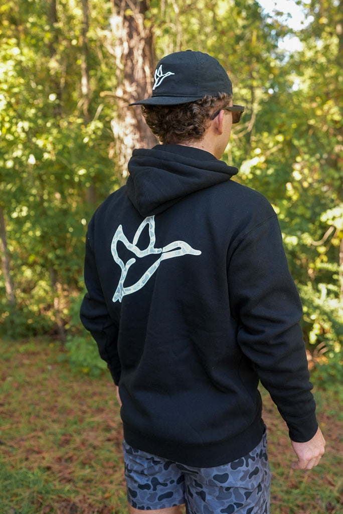 Heavyweight Hoodie | Black | Ramadi Camo