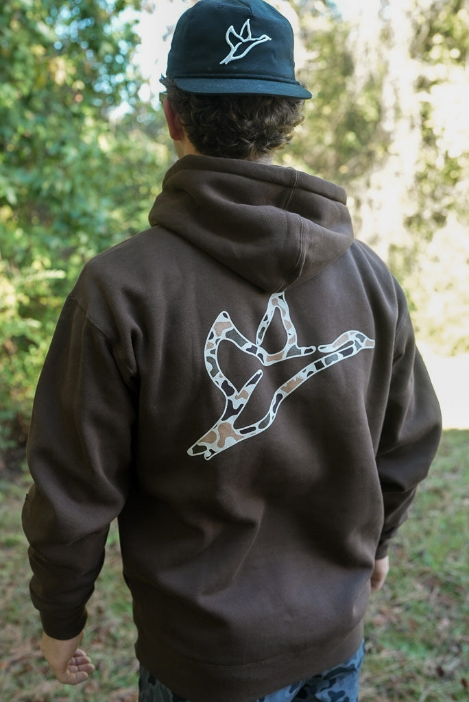 Heavyweight Hoodie | Brown | Mosul Camo
