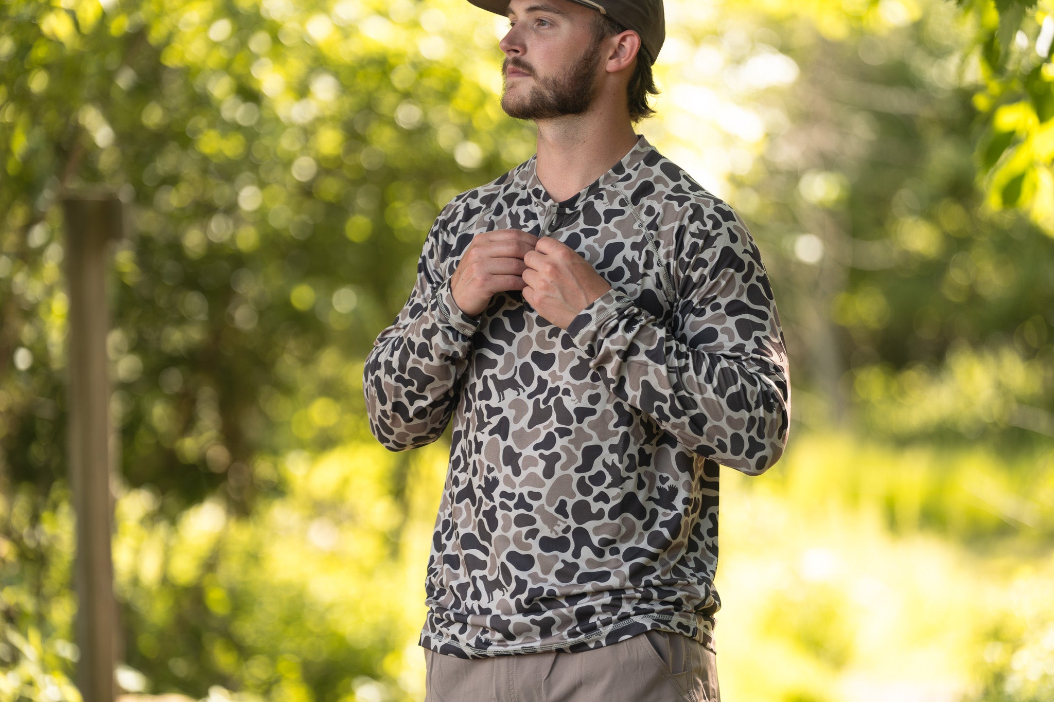 3 Button Henley | Mosul Camo