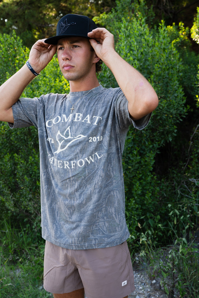Badge Logo Tee | Mossy Oak Washed Out Treestand Camo