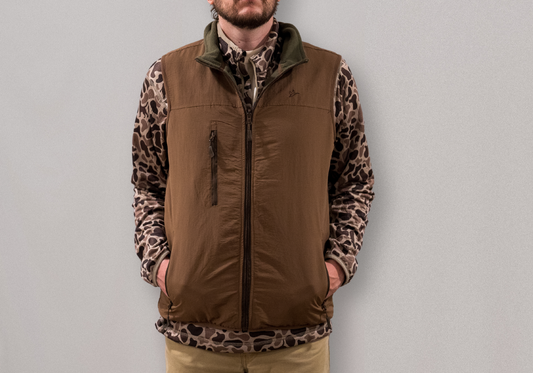 Flyway Fleece Vest | Fleece Reversible | Moss