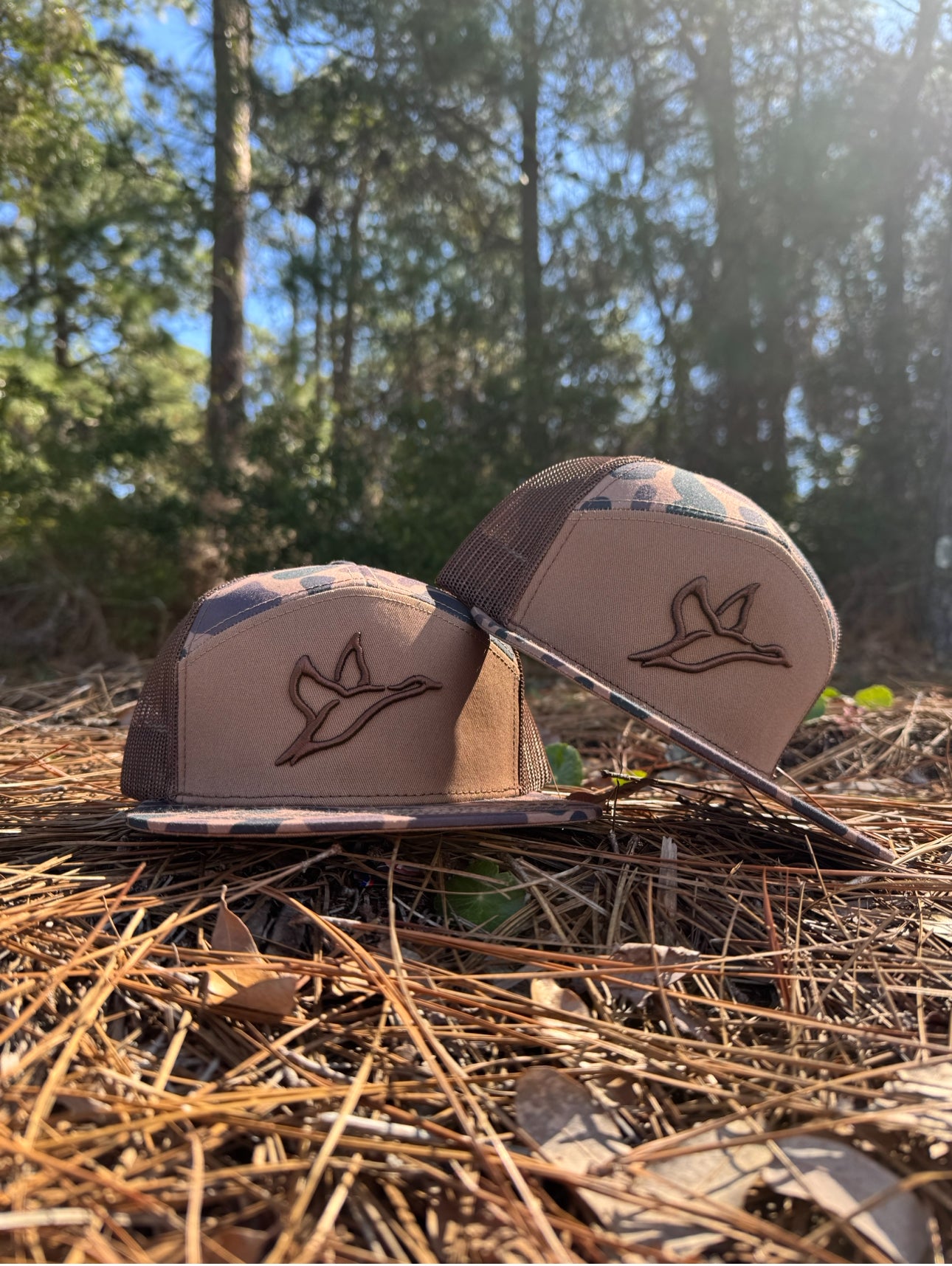 7 Panel Delta/Chocolate Hat