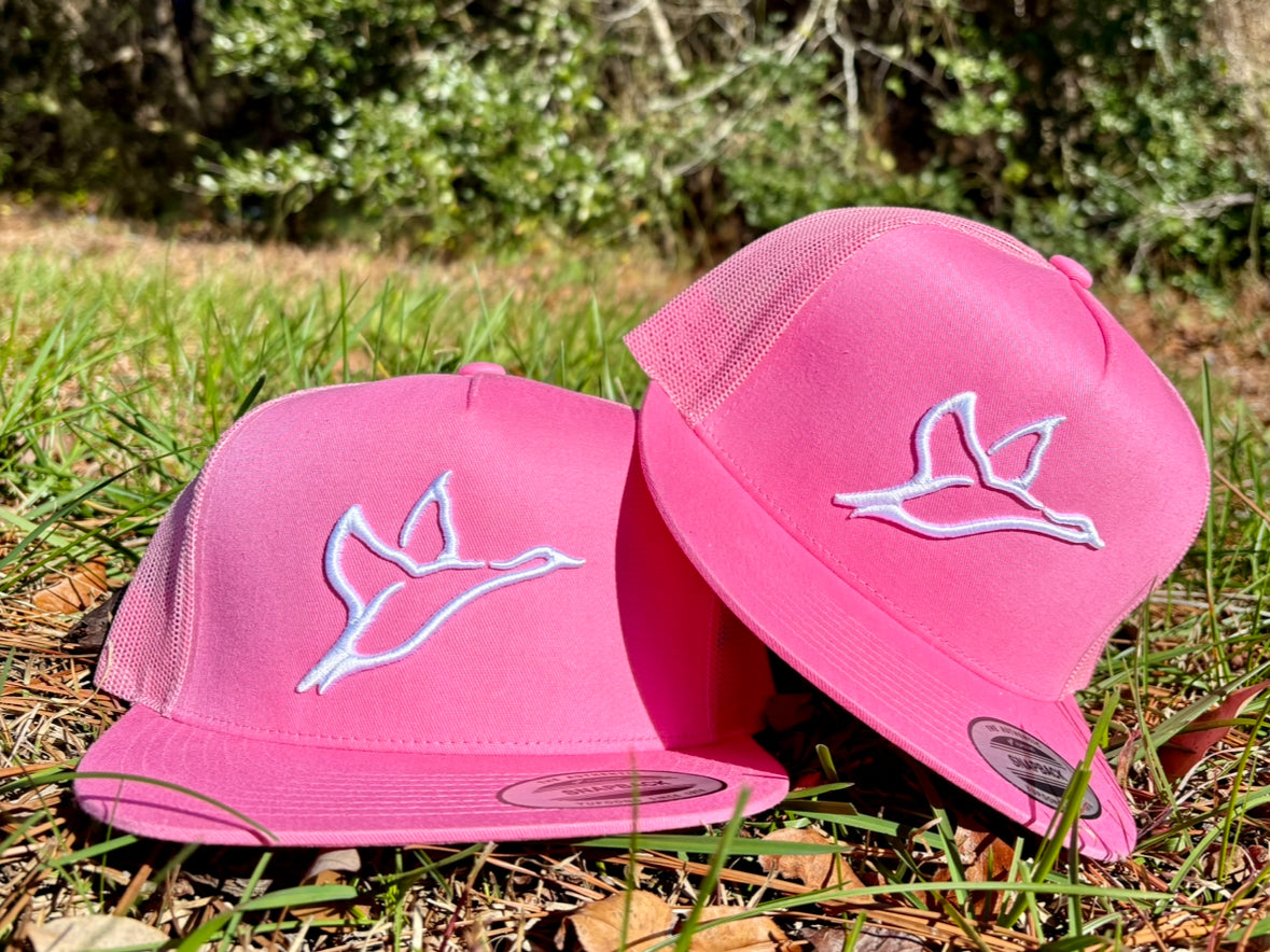 Pink Trucker Hat-Combat Waterfowl