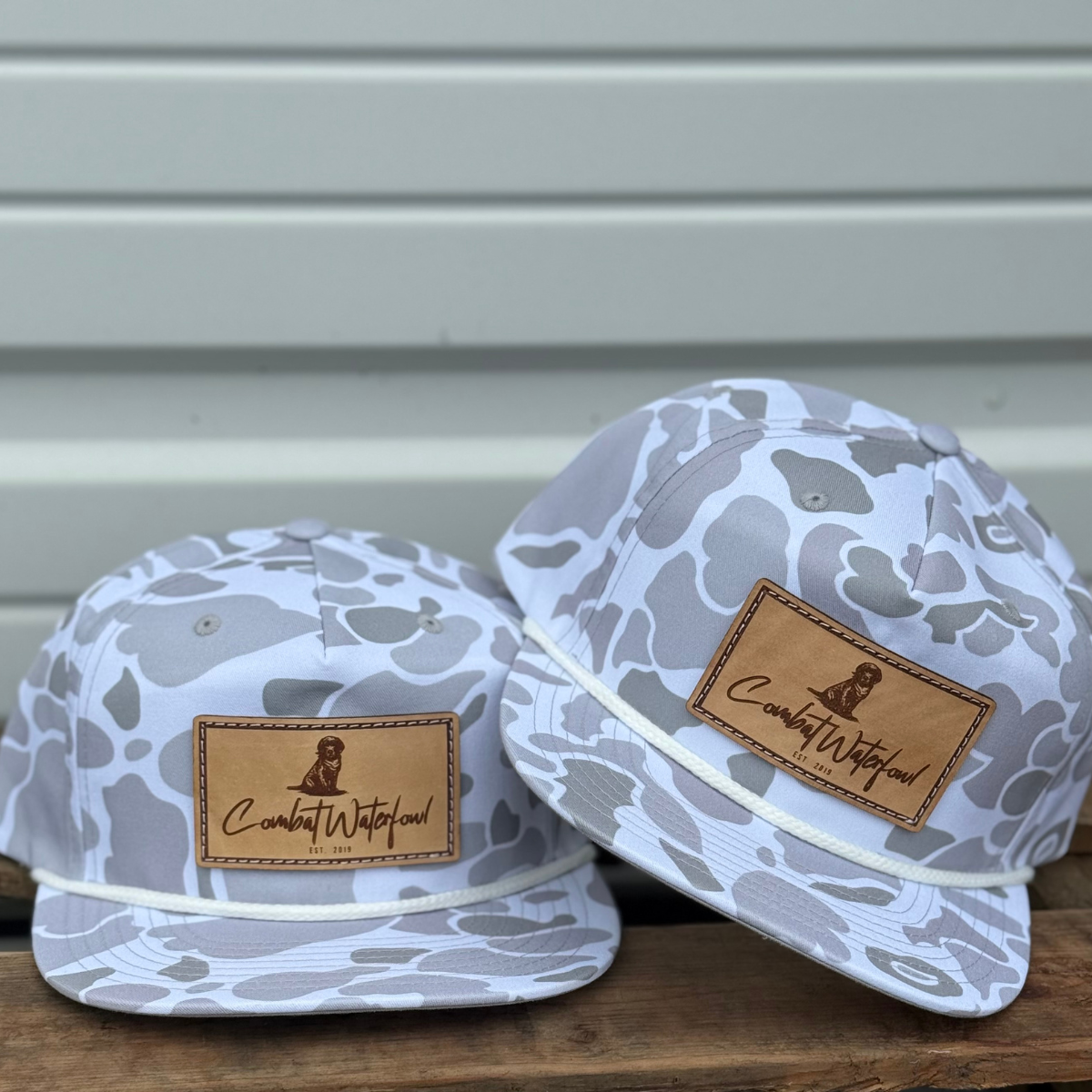 Grandpa Rope Hat Blizzard Duck Camo | Combat Waterfowl Lab Patch