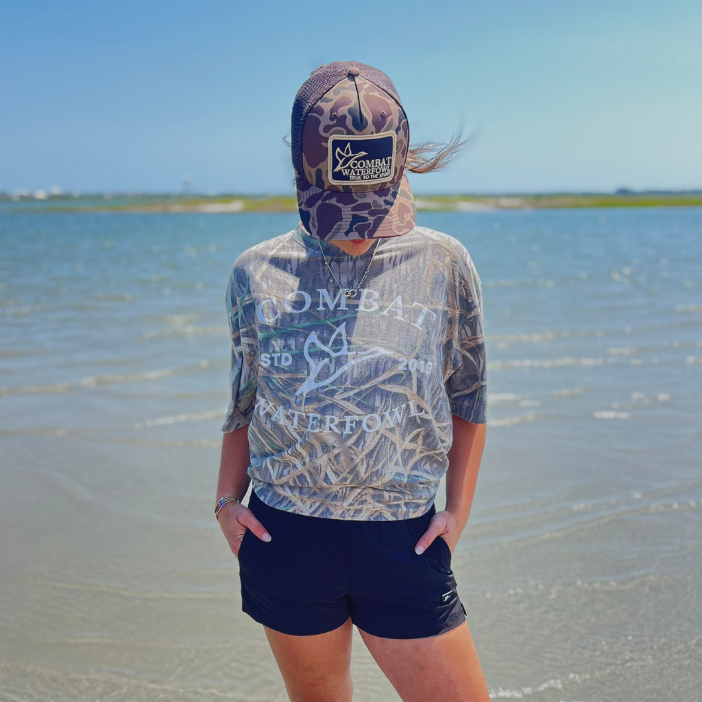 Badge Logo Tee | Mossy Oak Washed Out Shadowgrass Camo