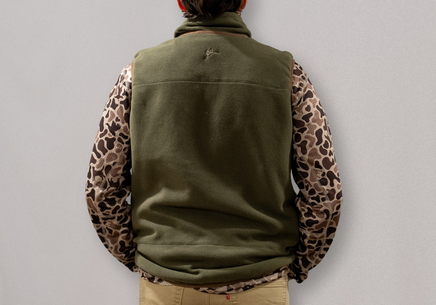 Flyway Fleece Vest | Fleece Reversible | Moss