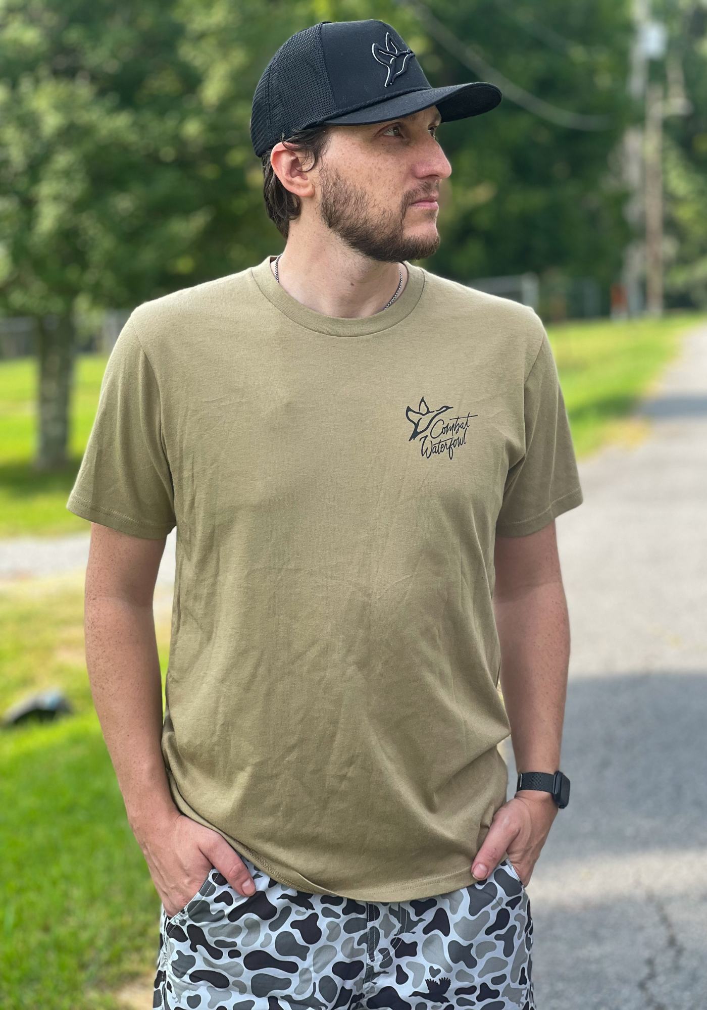Shotgun Shell Logo Tee | Khaki