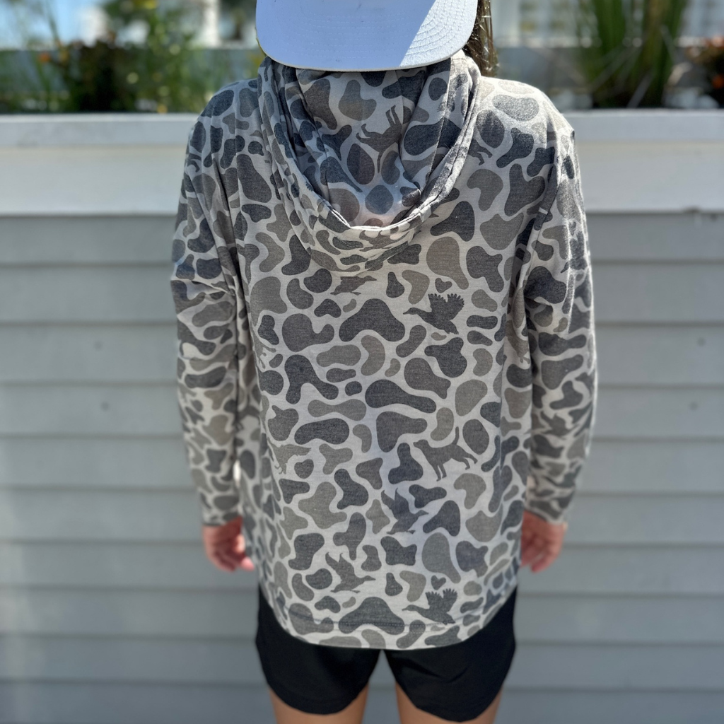 Youth Hooded Performance Shirt | Helmand Camo