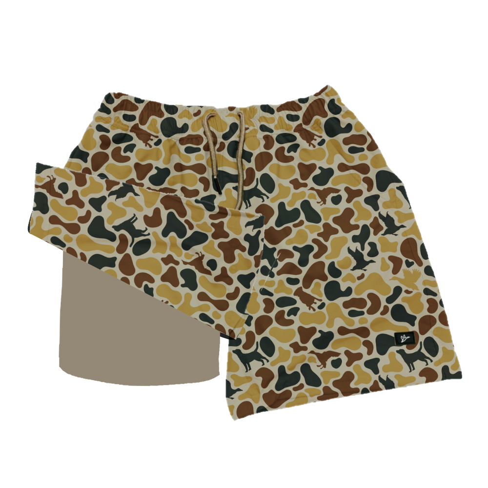 5.5 inch Youth Short Zabul Camo Combat Waterfowl Small