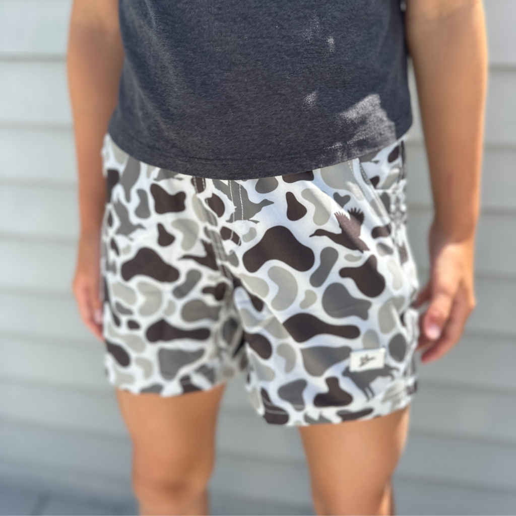 5.5" Youth Volley Short | Helmand Camo