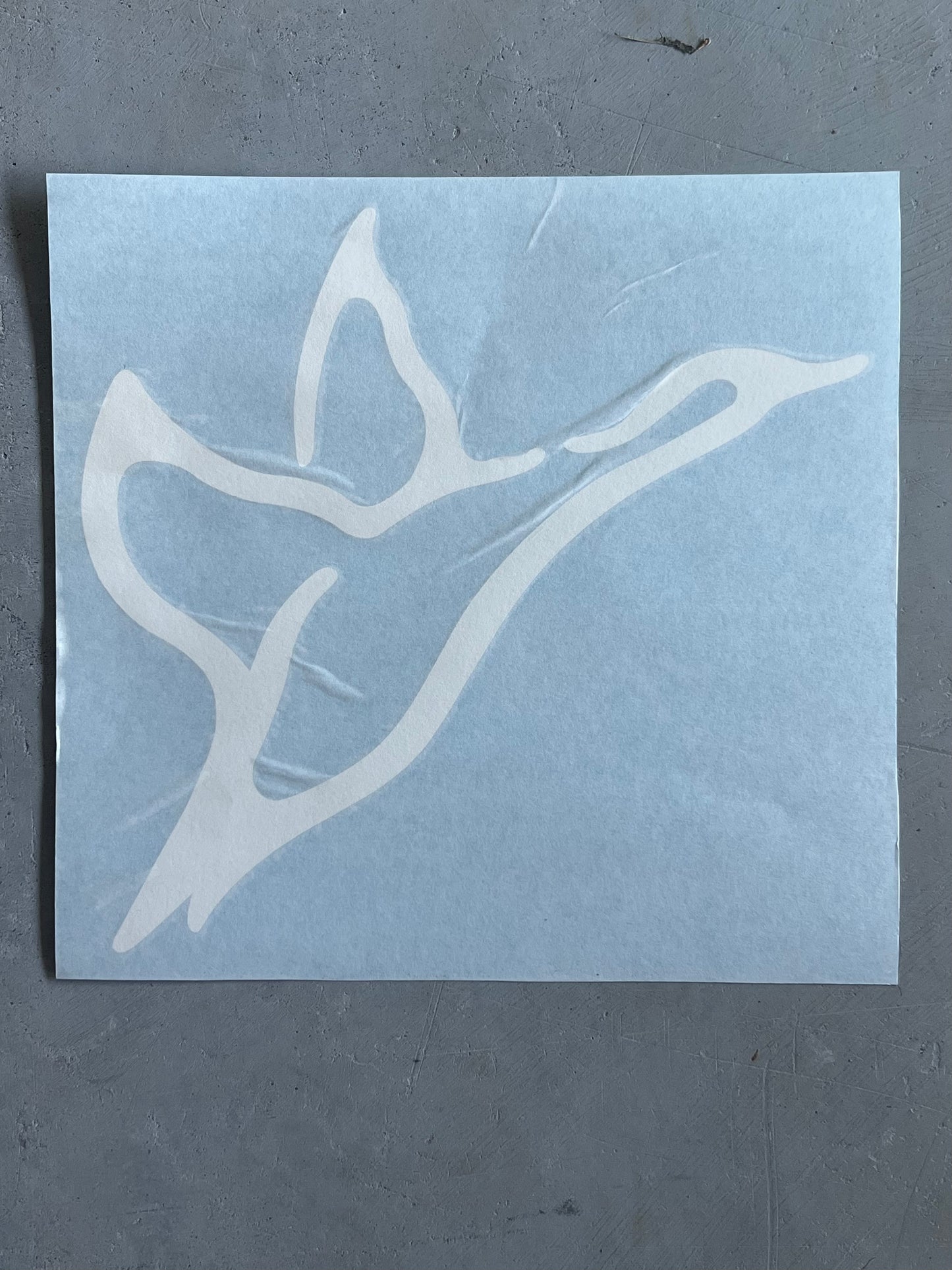 9” White Icon Decal