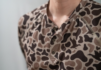 3 Button Henley | Mosul Camo