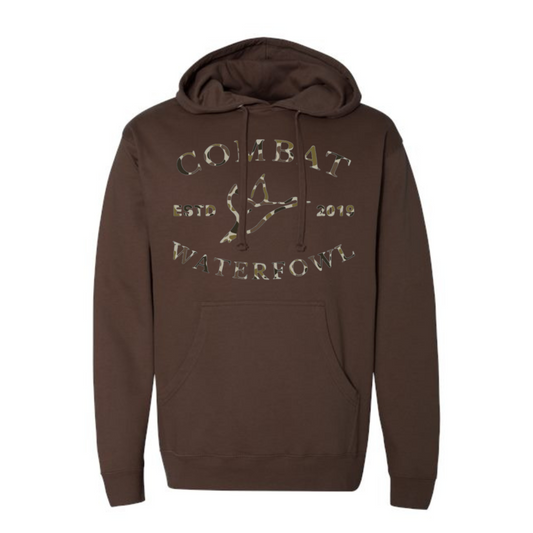 Brown Logo Hoodie | Mid Weight