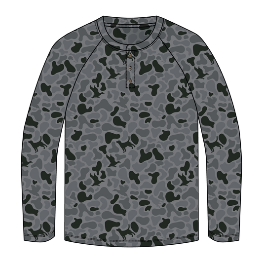 3 Button Henley | Kandahar Camo