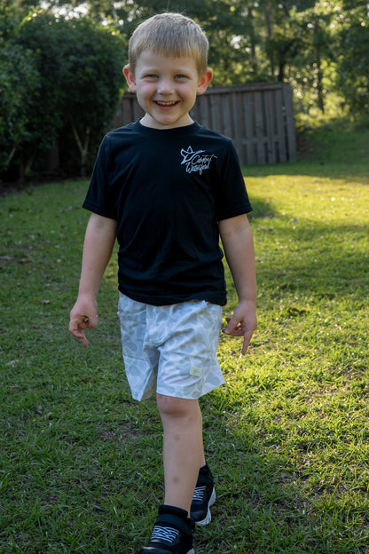 5.5" Youth Volley Short with Belt Loops | Ramadi Camo