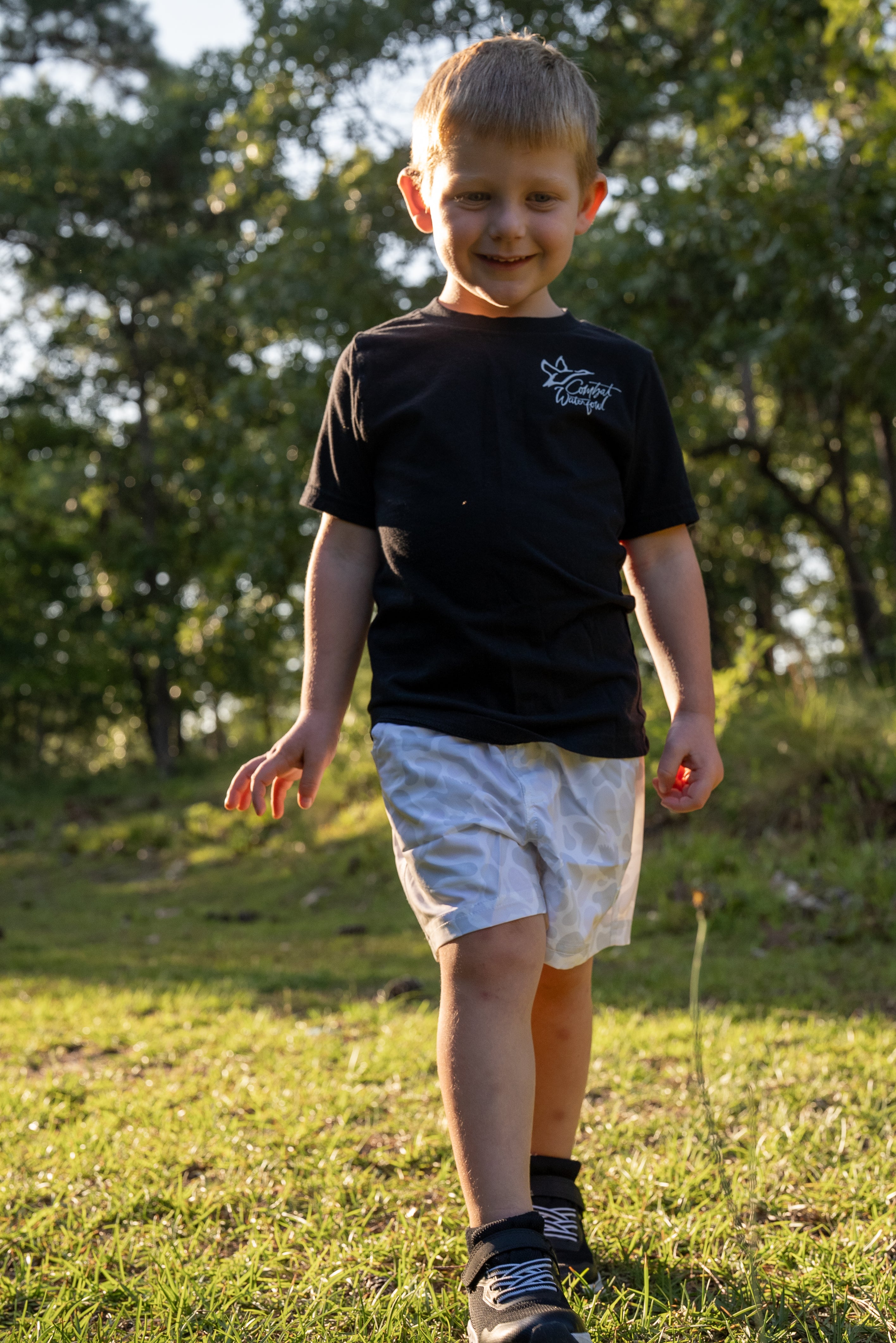5.5" Youth Volley Short with Belt Loops | Ramadi Camo