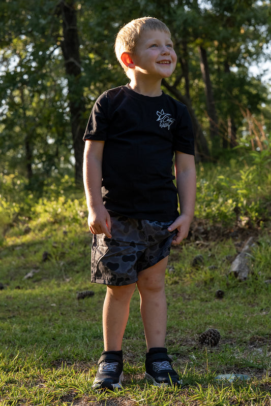 5.5" Youth Volley Short with Belt Loops | Kandahar Camo