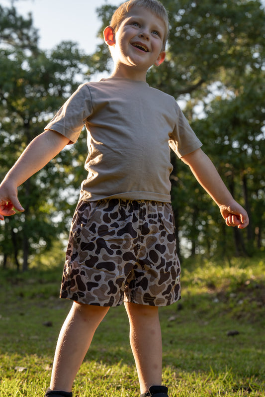 5.5" Youth Volley Short with Belt Loops | Mosul Camo