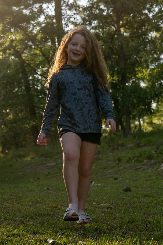 Youth Hooded Performance Shirt | Kandahar Camo
