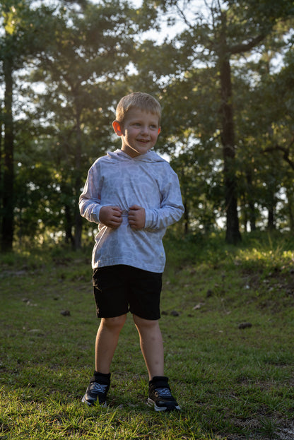 Youth Hooded Performance Shirt | Ramadi Camo