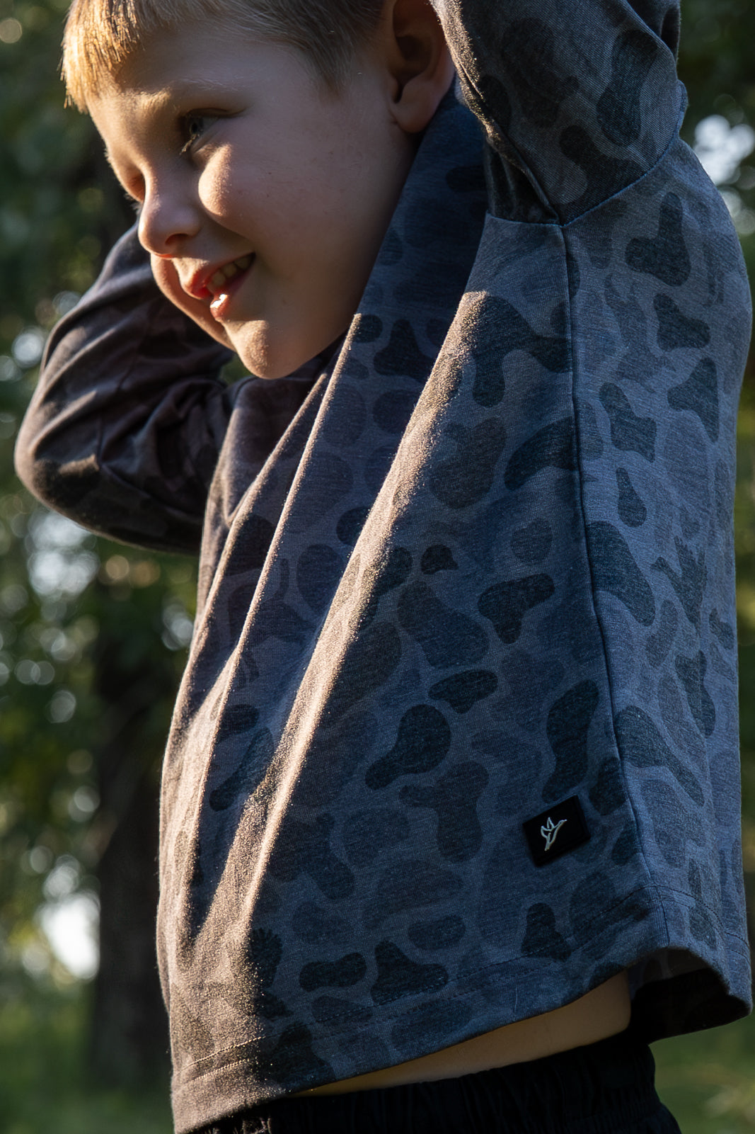 Youth Hooded Performance Shirt | Kandahar Camo