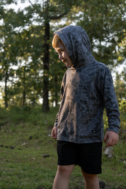Youth Hooded Performance Shirt | Kandahar Camo