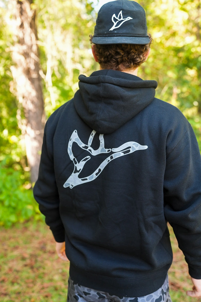 Heavyweight Hoodie | Black | Kandahar Camo