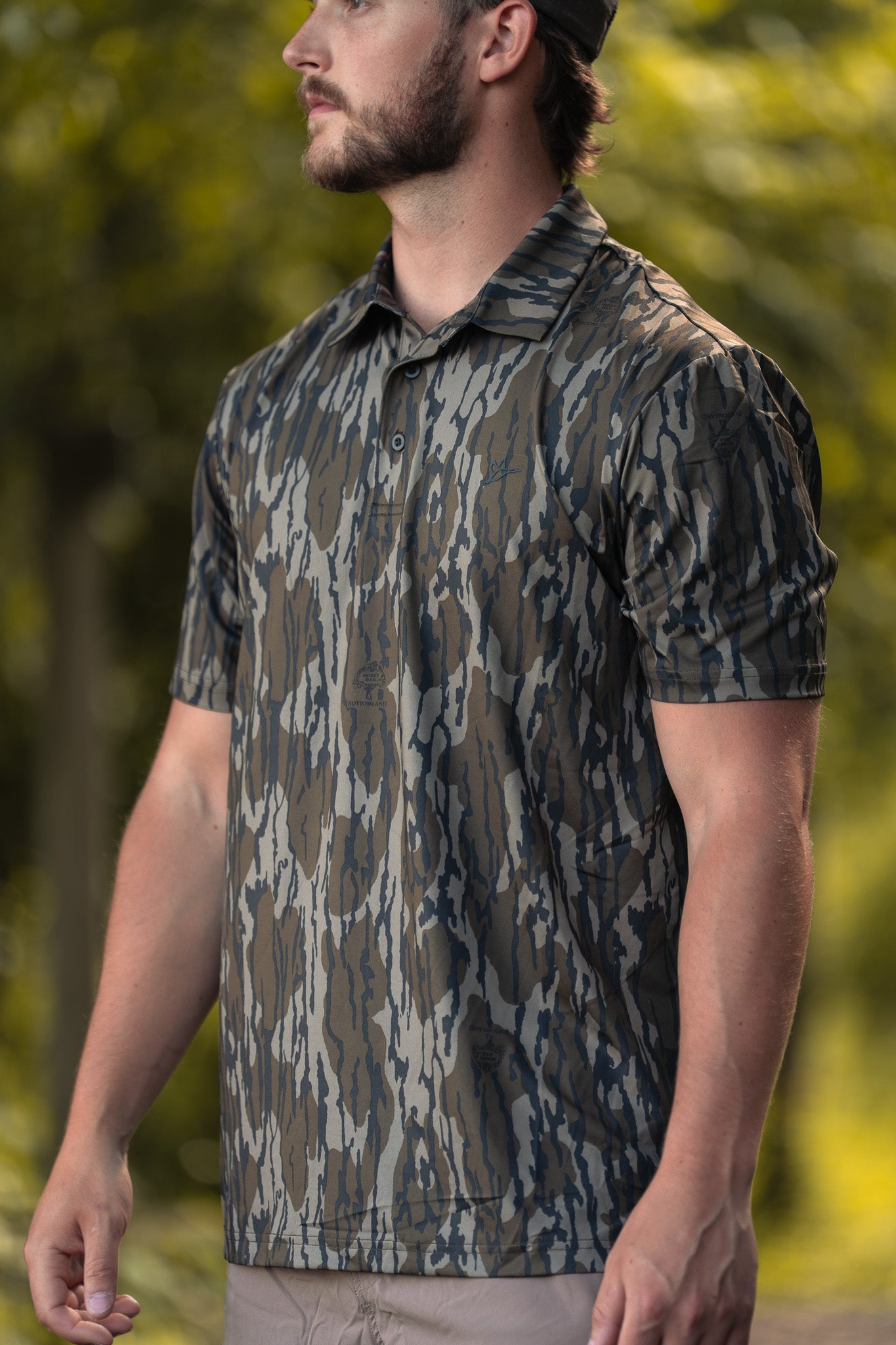 Crosswind Polo | Mossy Oak Bottomland Camo