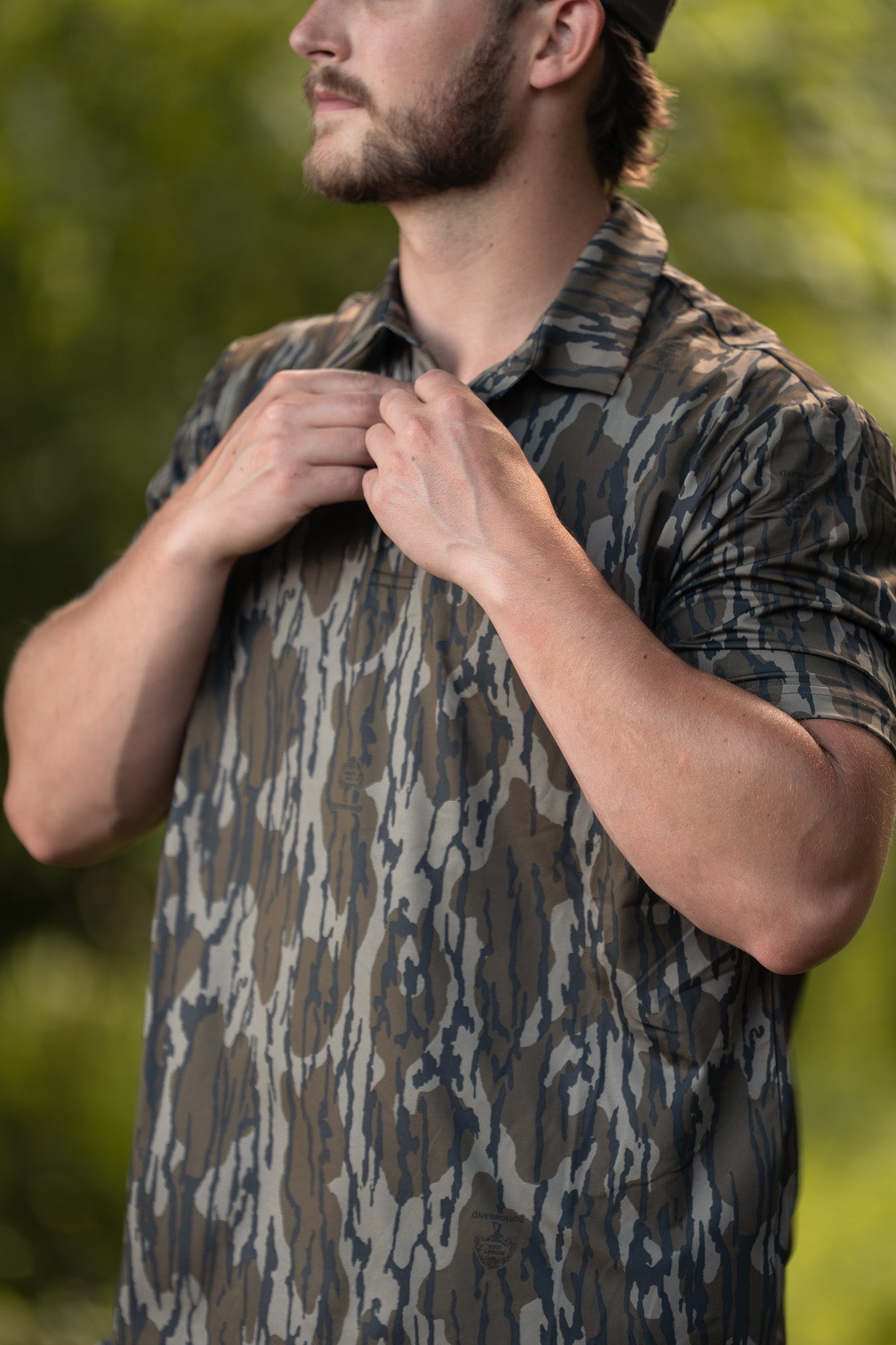 Crosswind Polo | Mossy Oak Bottomland Camo