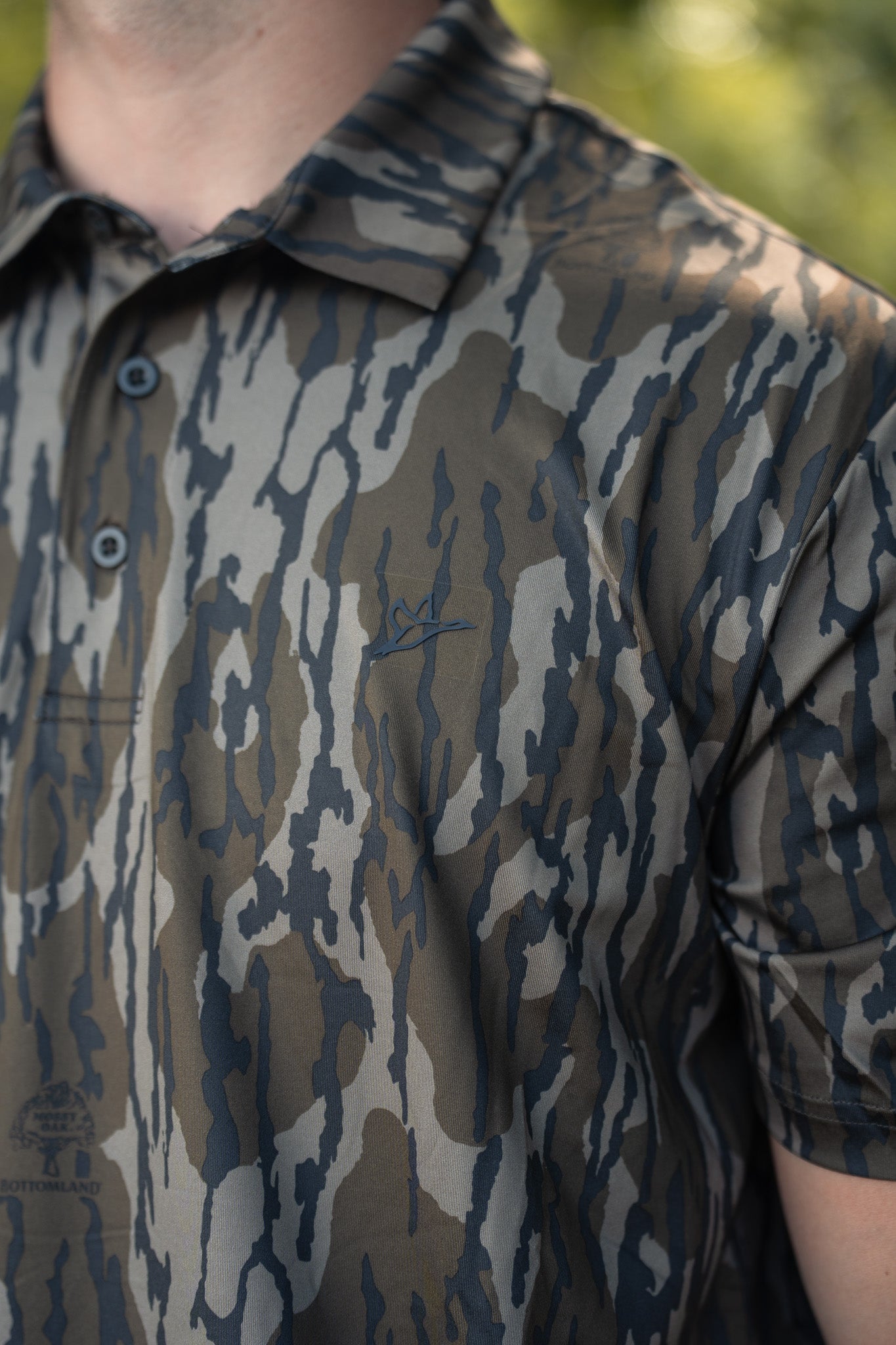 Crosswind Polo | Mossy Oak Bottomland Camo