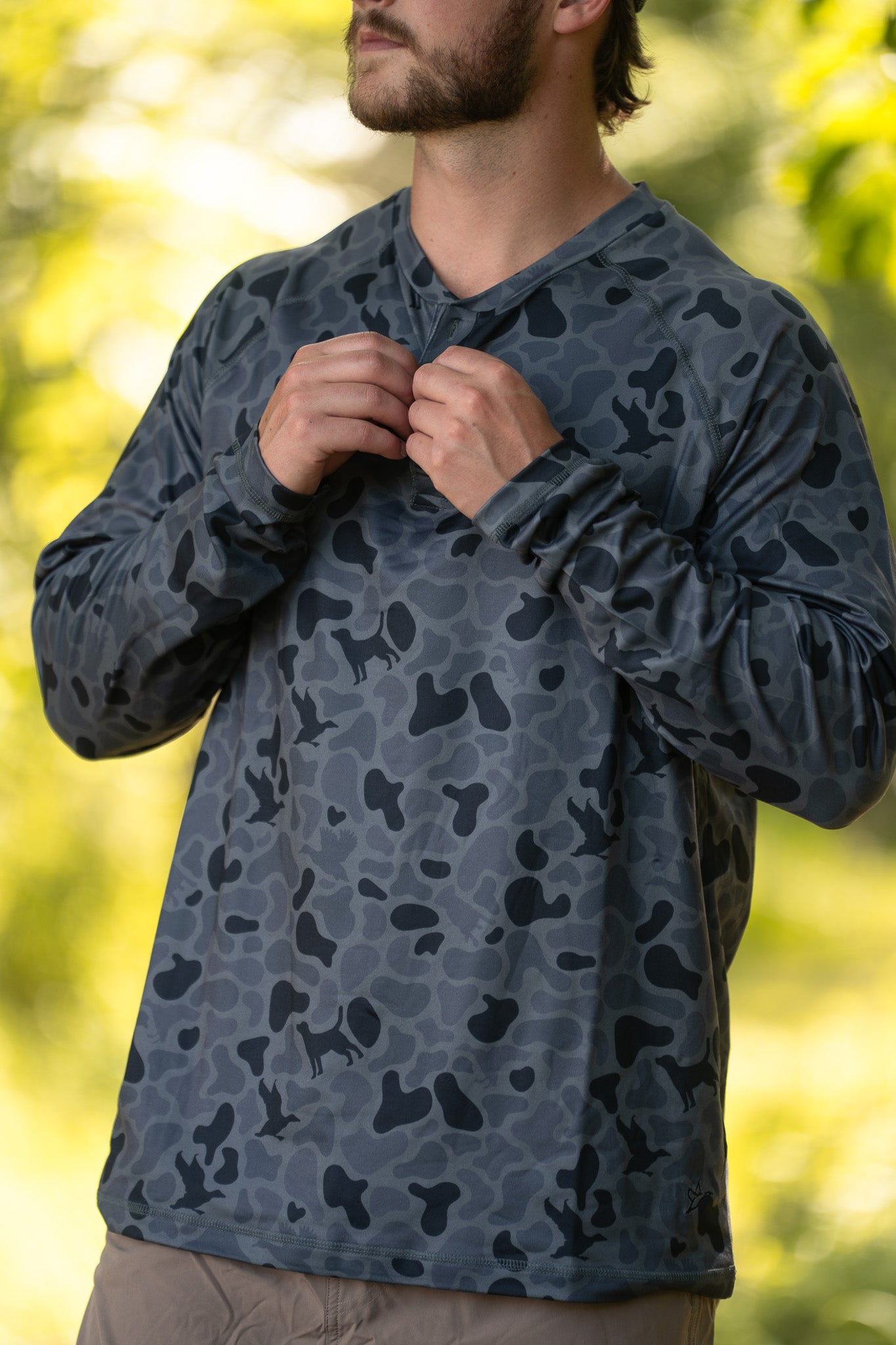 3 Button Henley | Kandahar Camo