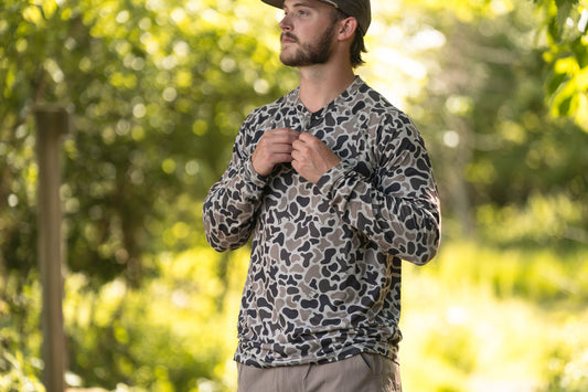 3 Button Henley | Mosul Camo