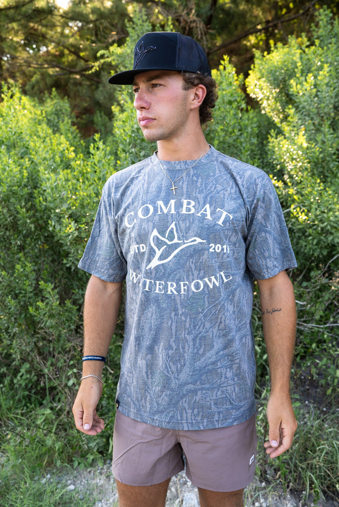 Badge Logo Tee | Mossy Oak Washed Out Treestand Camo