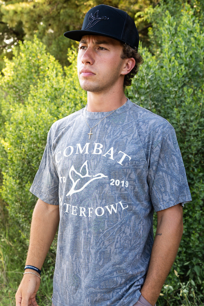 Badge Logo Tee | Mossy Oak Washed Out Treestand Camo