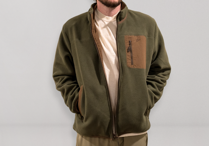 Flyway Fleece Jacket | Reversible | Moss