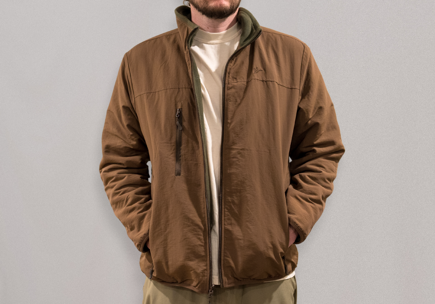 Flyway Fleece Jacket | Reversible | Moss