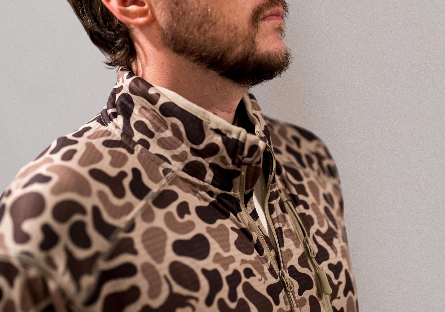 NODAK 1/4 Zip | Waffle Fleece | Mosul Camo