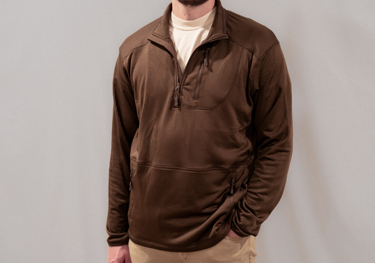 NODAK 1/2 Zip | Waffle Fleece | River Bed