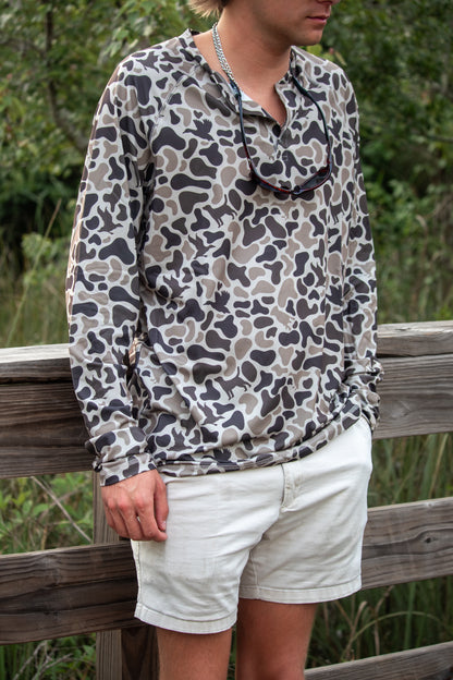 3 Button Henley | Mosul Camo