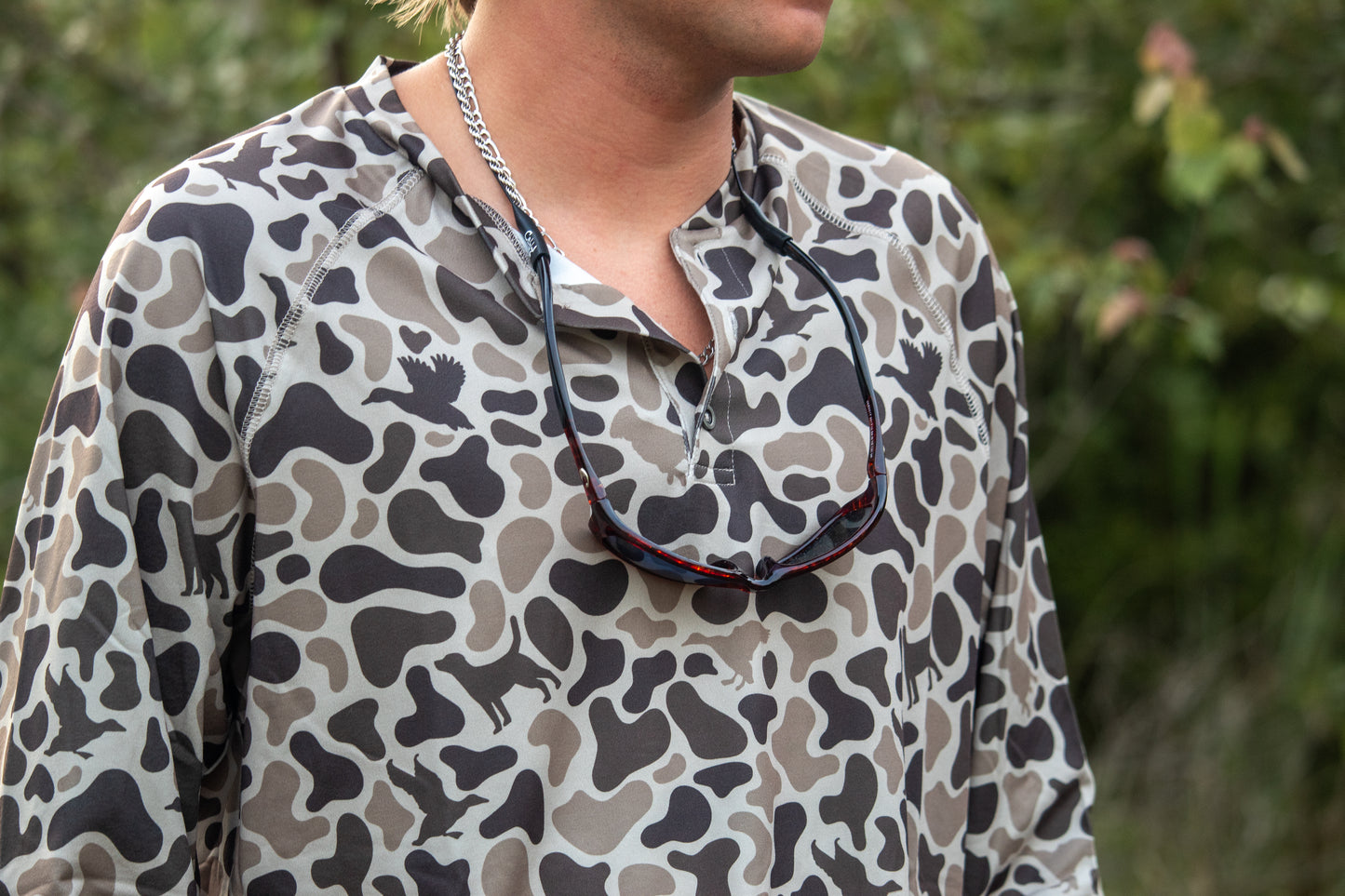 3 Button Henley | Mosul Camo