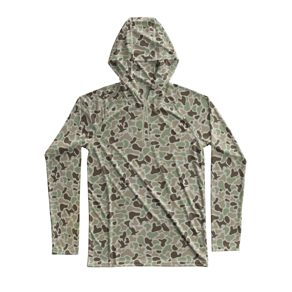 Gamehide Camo Waterfowl Fleece Hoodie - Moisture Wicking Hunting Jacket