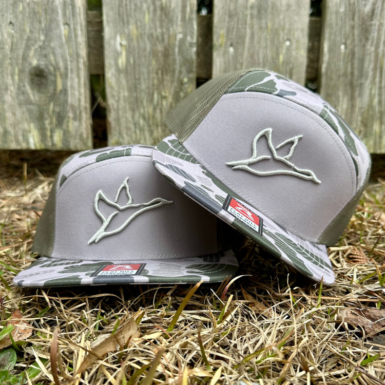 7 Panel Marsh Duck Camo & Loden Icon Hat-Combat Waterfowl