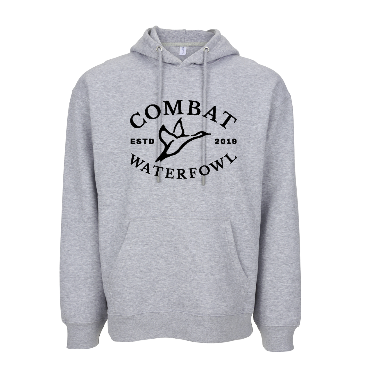 Midweight Grey Logo Hoodie