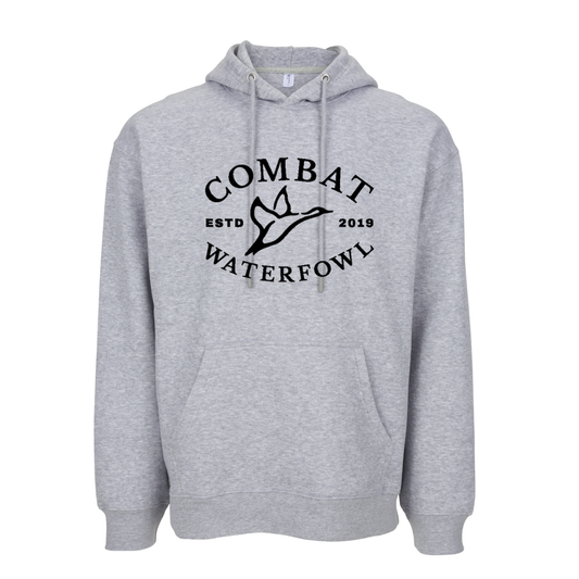 Midweight Grey Logo Hoodie