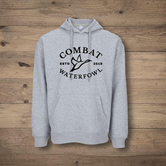 Midweight Grey Logo Hoodie