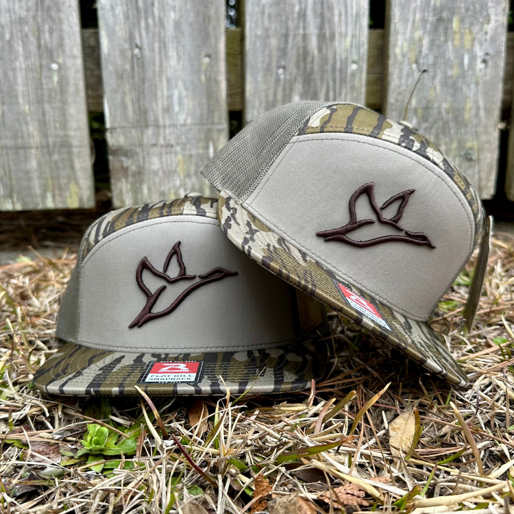 7 Panel Bottomland & Loden Icon Hat-Combat Waterfowl